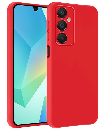 Samsung A16 Hoesje Siliconen Backcover Lichtgewicht - Rood