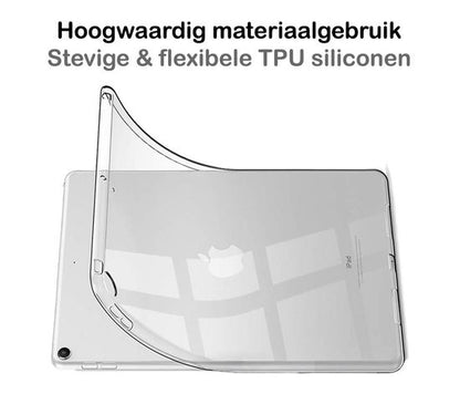 iPad 10.2 2019 Hoesje Siliconen Backcover Lichtgewicht - Transparant