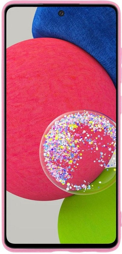 Samsung A52s Hoesje Siliconen Backcover Lichtgewicht - Lichtroze