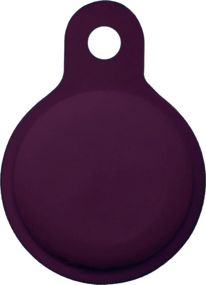 Apple AirTag Sleutelhanger Hoesje Siliconen - Aubergine