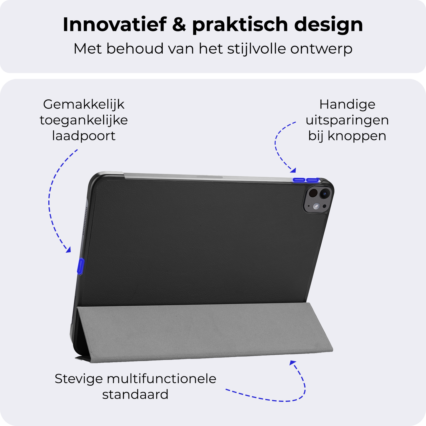 iPad Pro 2024 (11 inch) Hoesje Book Case - Zwart