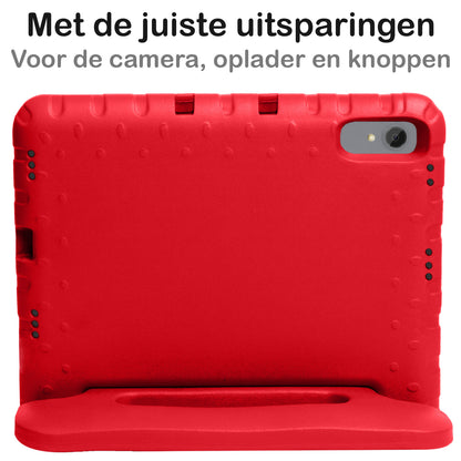 Lenovo Tab P11 Kinderhoes Shockabsorberend Foam - Rood