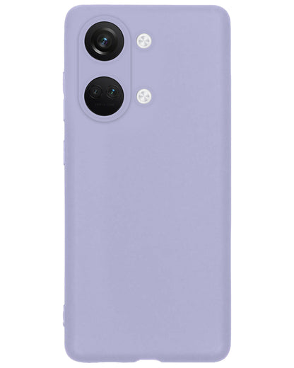 OnePlus Nord 3 Hoesje Siliconen Backcover Lichtgewicht - Lila