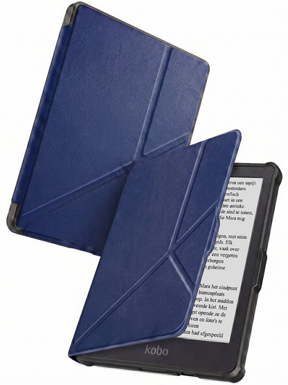 Kobo Clara HD Trifold Bookcase Hoes - Donkerblauw