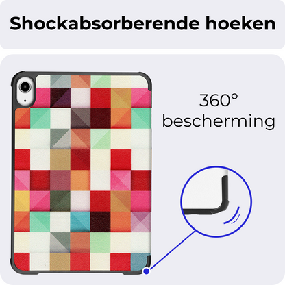 iPad Mini 7 Trifold Bookcase Hoes - Blokken