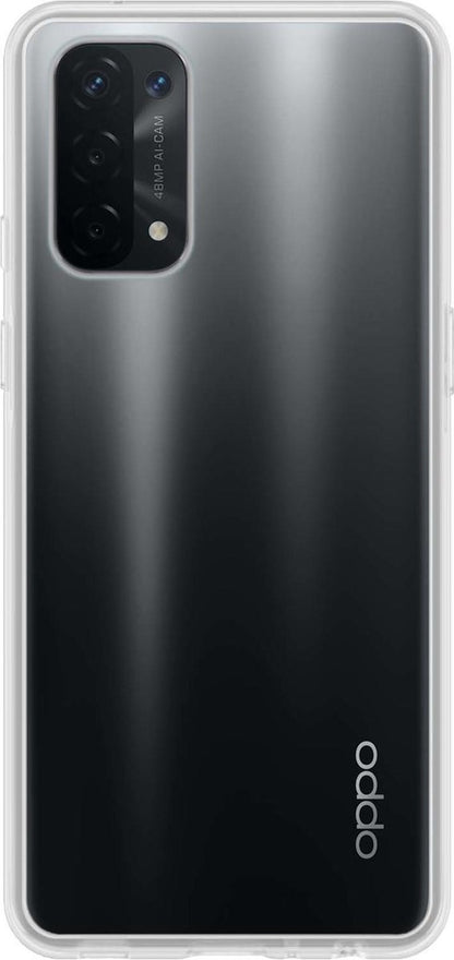 OPPO A74 5G Hoesje Siliconen Backcover Lichtgewicht - Transparant