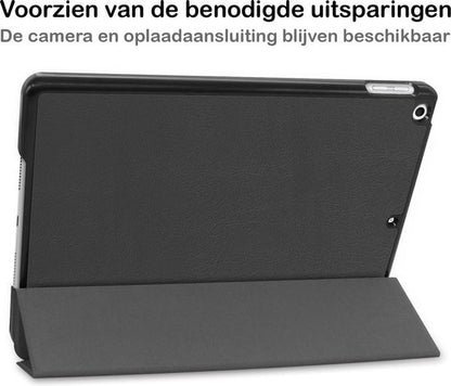 iPad 10.2 2021 Hoesje Book Case - Zwart