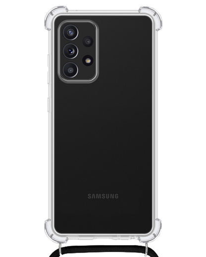 Samsung A53 Hoesje met Koord Backcover Shockproof - Transparant