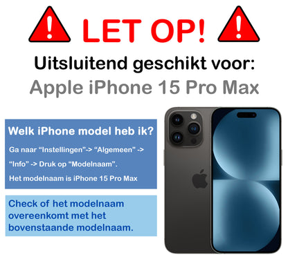 iPhone 15 Pro Max Hoesje Geschikt voor Magsafe Backcover Shockproof - Transparant