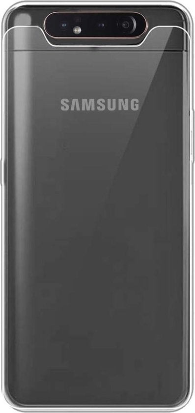 Samsung A90 Hoesje Siliconen Backcover Lichtgewicht - Transparant