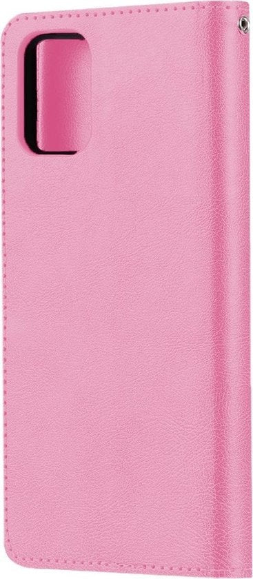 Samsung A51 Hoesje Bookcase Cover met Kaarthouder - Lichtroze