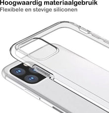iPhone 11 Pro Hoesje Siliconen Backcover Lichtgewicht - Transparant