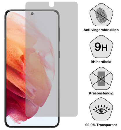 Samsung S21 Screenprotector Gehard Glas - Privacy