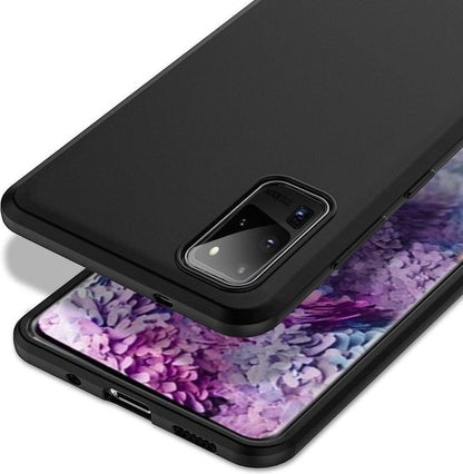 Samsung S20 Ultra Hoesje Siliconen Backcover Lichtgewicht - Zwart