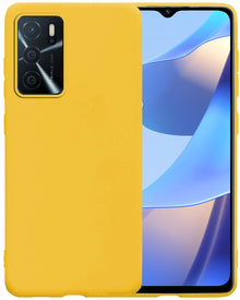 OPPO A16 Hoesje Siliconen Backcover Lichtgewicht - Geel