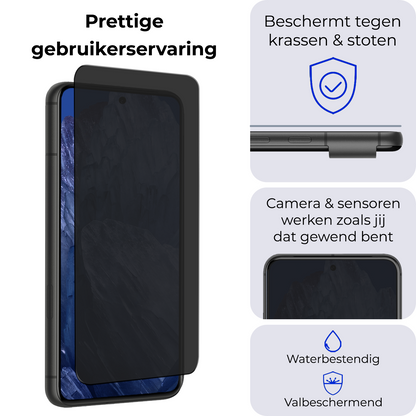 Google Pixel 8a Screenprotector Privacy Tempered Glass