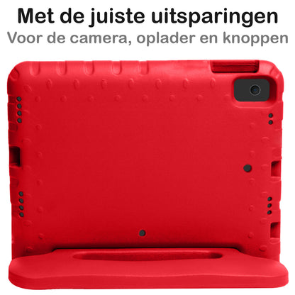 iPad 10.2 2021 Hoesje Kids Cover Bumper - Rood