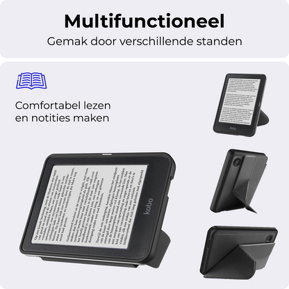 Kobo Clara BW Trifold Bookcase Hoes - Zwart