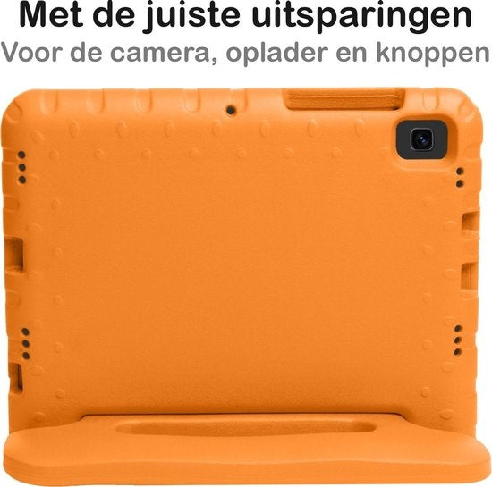 Samsung Galaxy Tab A7 Hoesje Kids Cover Bumper - Oranje