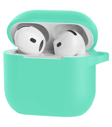 AirPods 4 Hoesje Siliconen Krasbestendig - Turquoise