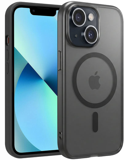 iPhone 14 Plus Hoesje Geschikt voor Magsafe Backcover Shockproof - Zwart