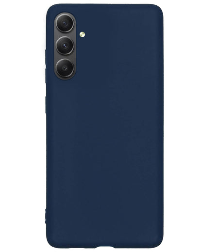 Samsung A34 Hoesje Siliconen Backcover Lichtgewicht - Donkerblauw