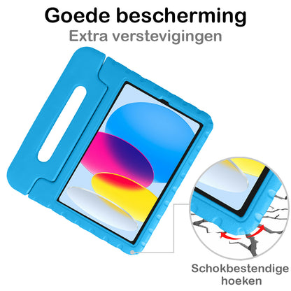 iPad 2022 / 2025 (A16 ) Kinderhoes Shockabsorberend Foam - Blauw
