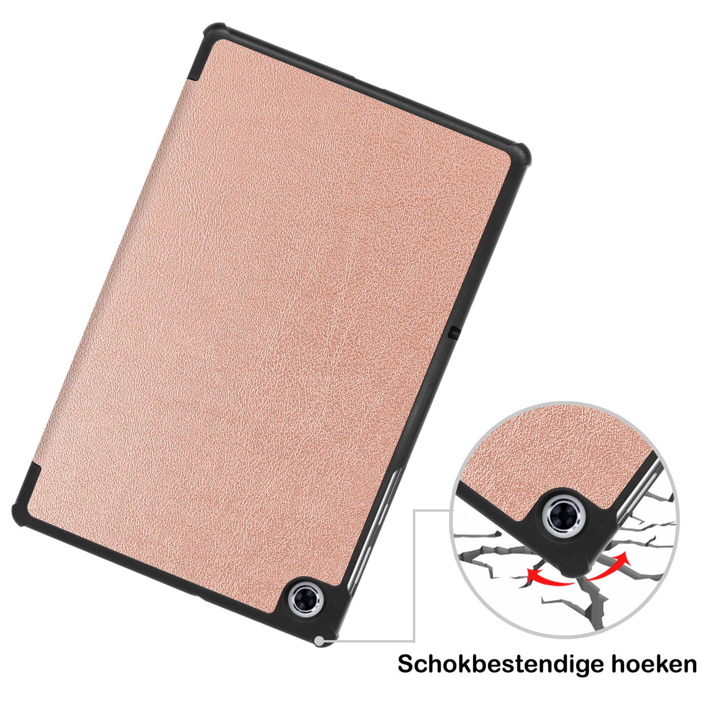 Lenovo Tab M10 FHD Plus 2nd Gen Hoesje Book Case - Rosðð goud