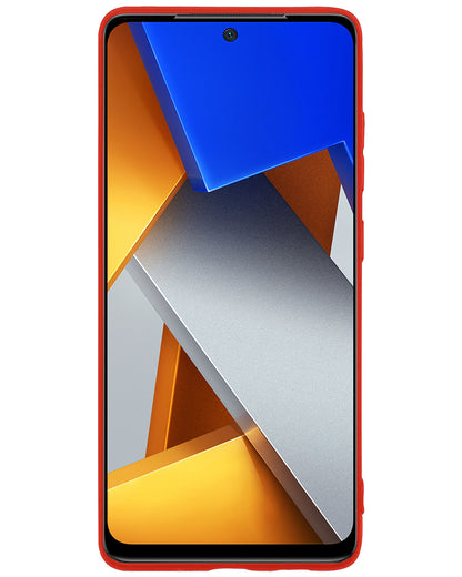 Xiaomi Poco X4 Pro 5G Hoesje Siliconen Backcover Lichtgewicht - Rood