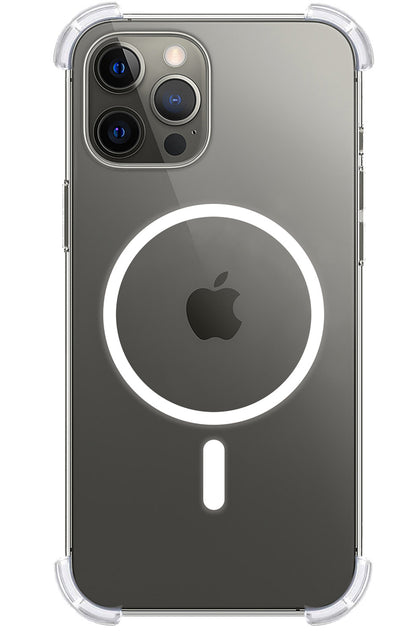 iPhone 13 Pro Hoesje Geschikt voor Magsafe Backcover Shockproof - Transparant