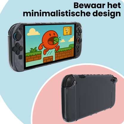 Nintendo Switch 2 Hoesje Siliconen Backcover Lichtgewicht - Transparant