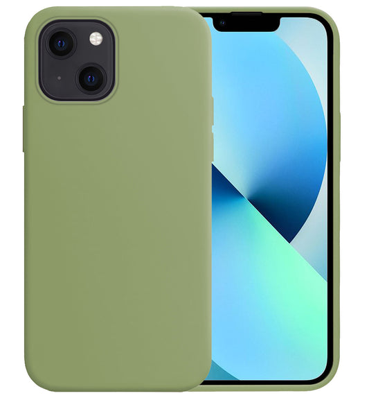 iPhone 14 Plus Hoesje Siliconen - Groen