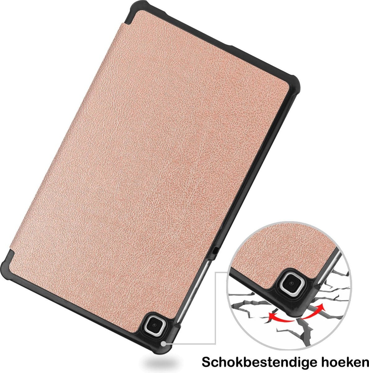 Samsung Galaxy Tab A7 Lite Hoesje Book Case - Rosðð goud