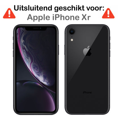iPhone XR Hoesje Bookcase Cover met Kaarthouder - Donkerblauw