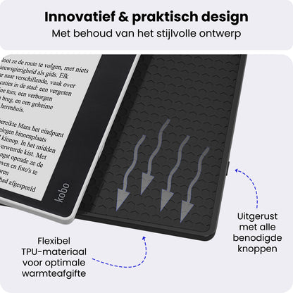 Kobo Elipsa 2E Bookcase Hoes Shockabsorberend - Rood