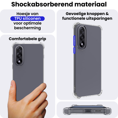 OnePlus Nord 5 Hoesje Shockproof Backcover Siliconen - Transparant