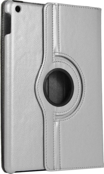 iPad 10.2 2019/2020 Trifold Bookcase Hoes 360 Graden Draaibaar - Zilver