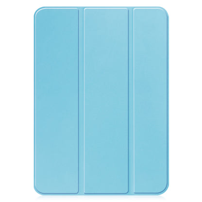 iPad 2022 Hoesje Book Case Met Apple Pencil Uitsparing - Lichtblauw