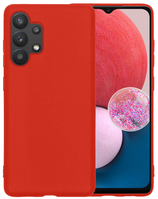 Samsung A13 4G Hoesje Siliconen - Rood