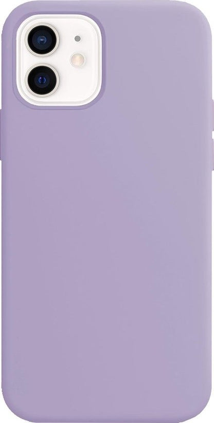iPhone 12 Mini Hoesje Siliconen Backcover Lichtgewicht - Lila