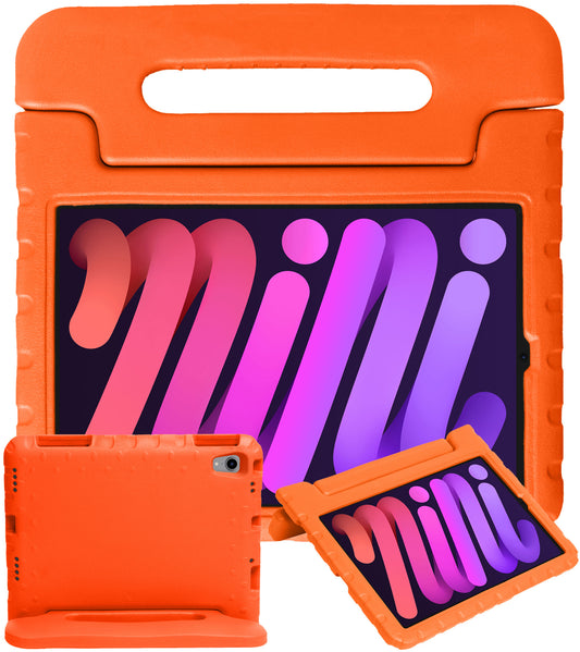 iPad Mini 6 Hoesje Kids Cover Bumper - Oranje