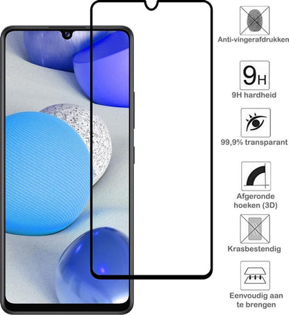 Samsung A42 Screenprotector Full Cover Tempered Glass