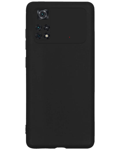 Xiaomi Poco X4 Pro 5G Hoesje Siliconen Backcover Lichtgewicht - Zwart