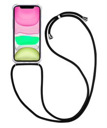 iPhone 11 Hoesje met Koord Backcover Shockproof - Transparant