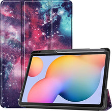 Samsung Galaxy Tab S6 Lite Trifold Bookcase Hoes met Penhouder voor S Pen - Galaxy