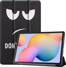 Samsung Galaxy Tab S6 Lite Trifold Bookcase Hoes - Don't Touch Me