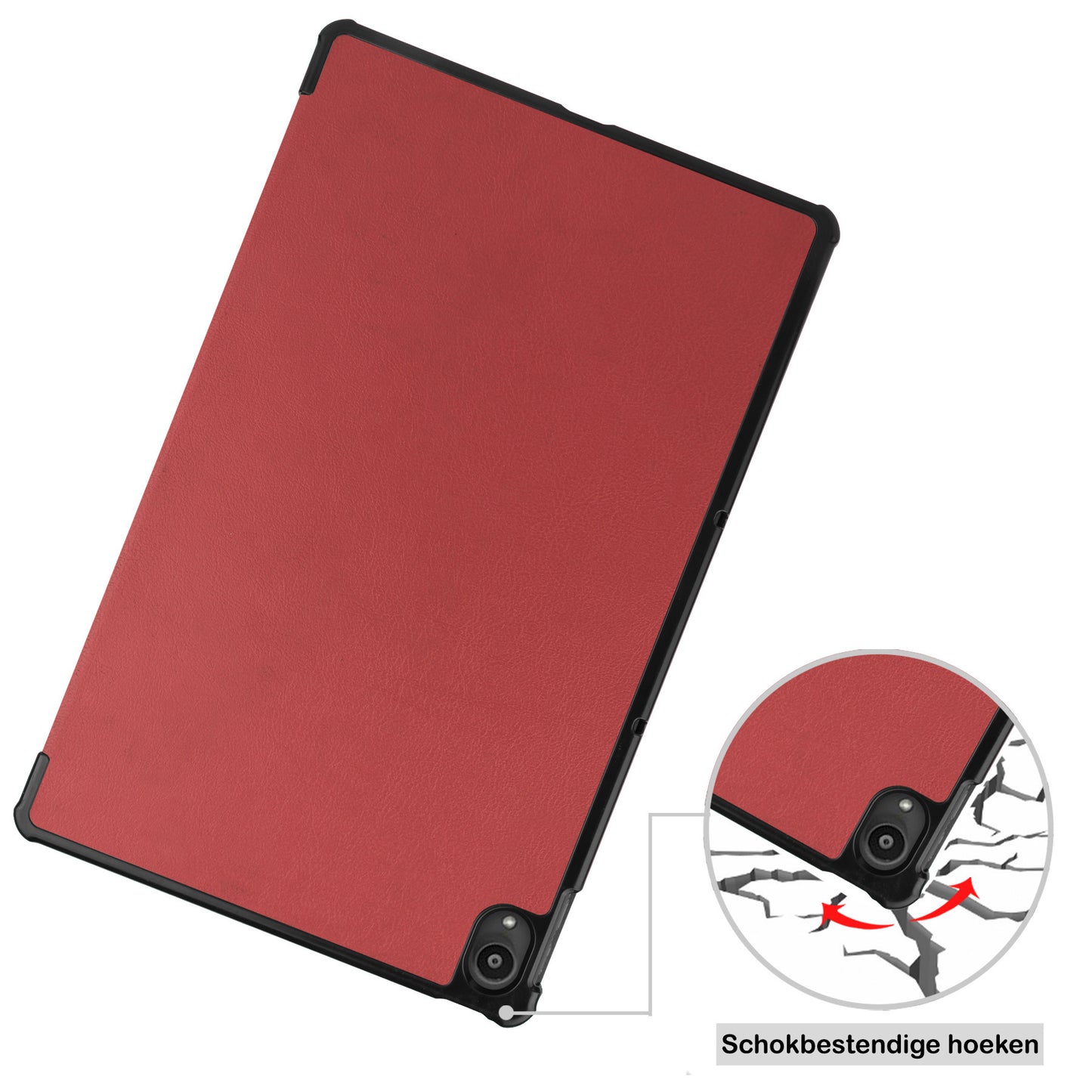 Lenovo Tab P11 Plus Hoesje Book Case - Donkerrood