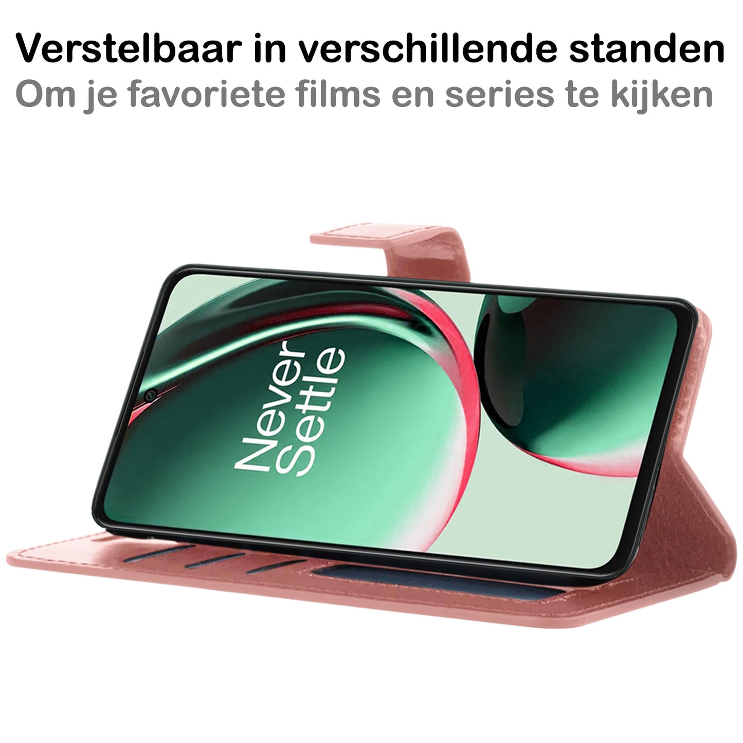 OnePlus Nord CE 3 Lite Hoesje Book Case Kunstleer - Rosðð goud