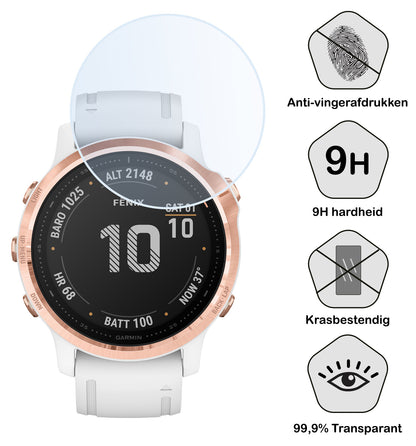 Garmin Fenix 6s Pro Screenprotector Tempered Glass