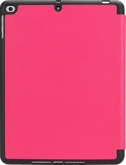 iPad 2018 Trifold Bookcase Hoes - Donkerroze